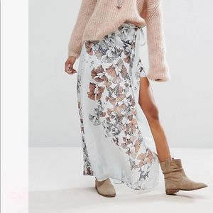 Free People Bri Bri Butterfly maxi skirt